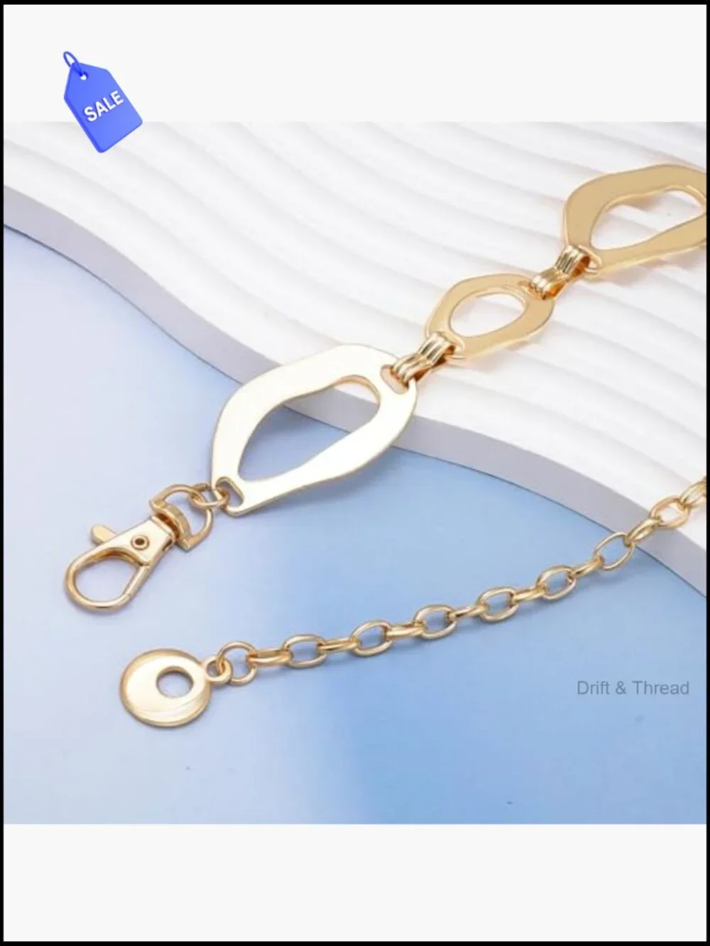 Chunky Waist Chain Belt for Dresses Ladies Curb Link